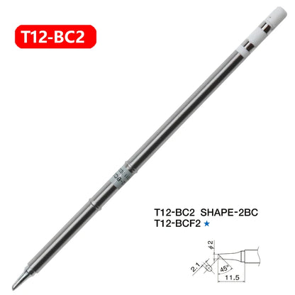 1pc T12 Soldering Iron tips Replacement Various models of Tip Electric Soldering Iron Tip T12- D4  D52 J02 JS02 BC3 CF4 KF KL