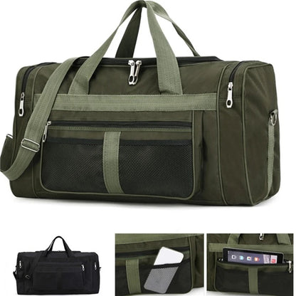 Bolsa de viaje de nailon para hombre y mujer, bolso de mano de gran capacidad, ideal para el fin de semana, el gimnasio, el deporte, la noche o la noche.