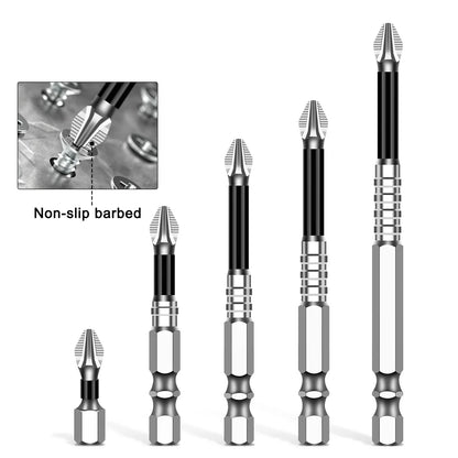 K5 Non-slip High Hardness Bit S2 Strong Magnetic 5A Black Non-slip Cross Head Electric Drill Electric Screwdriver Bit