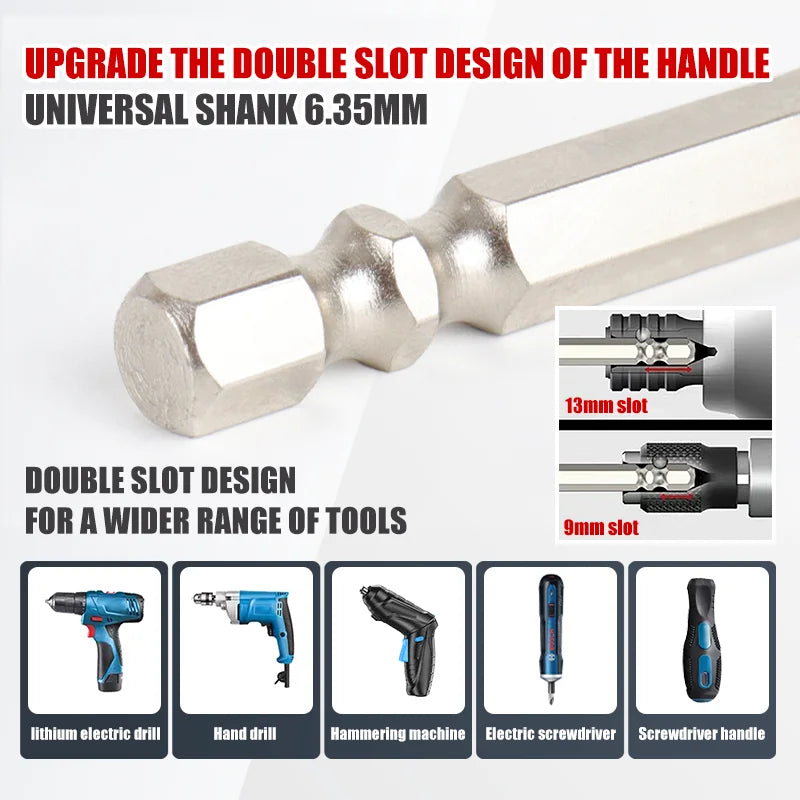 K5 Anti-Slip and Shock-Proof Bits Screwdriver Bits High Hardness Strong Magnetic 25/50/65/70/90/150mm Ph2 Screwdriver Set