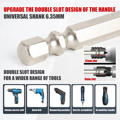 K5 Anti-Slip and Shock-Proof Bits Screwdriver Bits High Hardness Strong Magnetic 25/50/65/70/90/150mm Ph2 Screwdriver Set