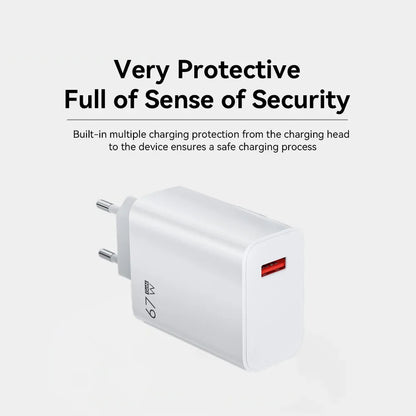67W EU US UK Plug USB Wall Phone Charger USB Type C Cable For iPhone Samsung Xiaomi Redmi Note Turbo Fast Charger Power Adapter
