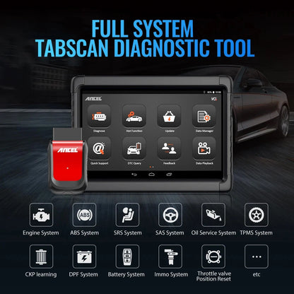 Ancel X6 OBD2 Automotive Scanner Professional ABS SRS Oil EPB BMS Reset All System Bluetooth ODB OBD 2 Car Diagnostic Scan Tools