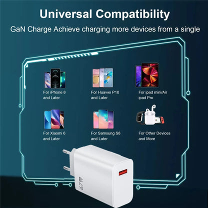 67W EU US UK Plug USB Wall Phone Charger USB Type C Cable For iPhone Samsung Xiaomi Redmi Note Turbo Fast Charger Power Adapter