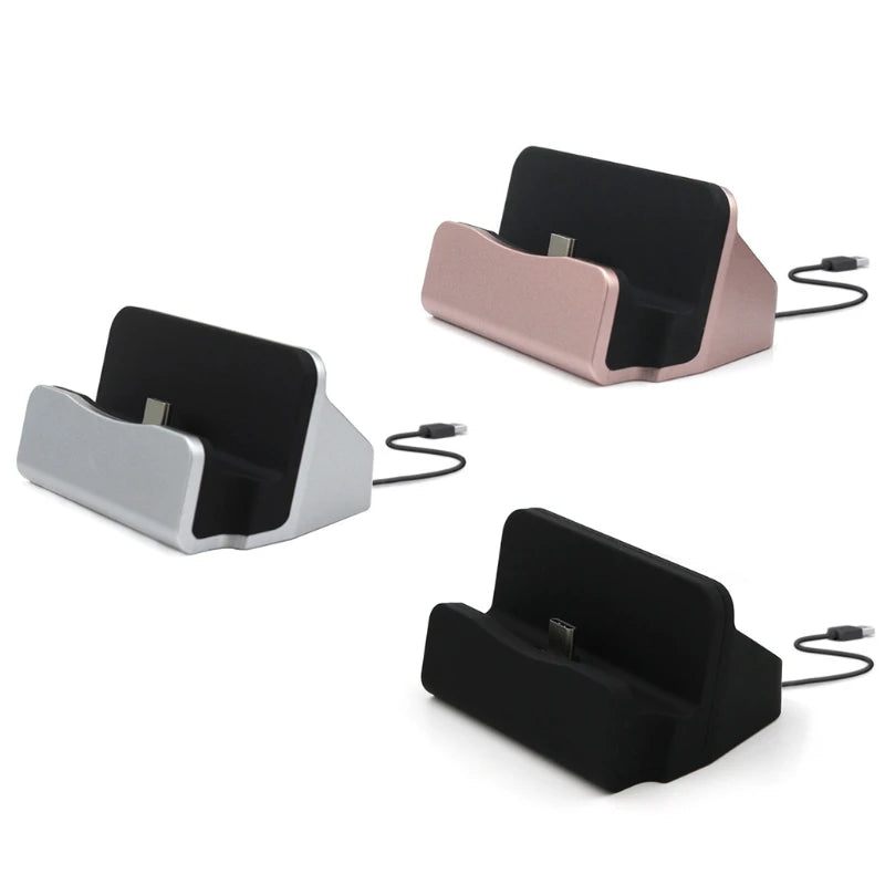 Estación de carga rápida tipo C, cargador de escritorio USB C 3.1 con cable para el teléfono inteligente Huawei P9 Plus.