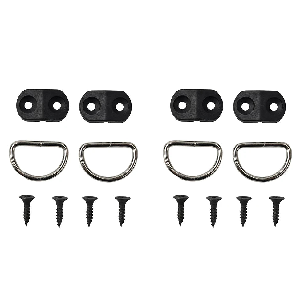 4set Cargo Net Floor Hook Accessories Rear Trunk Boot Cargo Floor Net Tie Down Hook Ring Loop Hanging Flat Screen Net Fixing Kit
