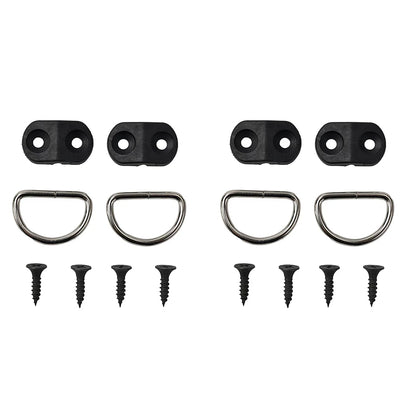 4set Cargo Net Floor Hook Accessories Rear Trunk Boot Cargo Floor Net Tie Down Hook Ring Loop Hanging Flat Screen Net Fixing Kit