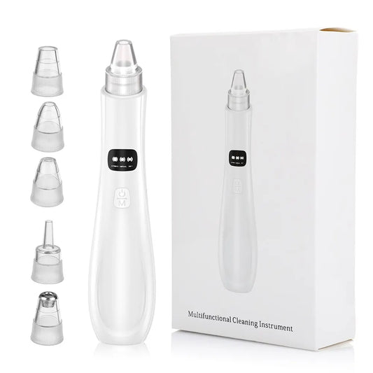 Máquina de belleza para limpieza facial con 3 modos de succión, disponible en stock, con envío rápido. Eliminador de piel muerta, aspirador facial y puntos negros.