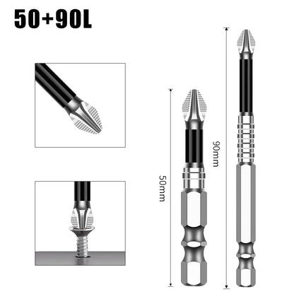 K5 Non-slip High Hardness Bit S2 Strong Magnetic 5A Black Non-slip Cross Head Electric Drill Electric Screwdriver Bit