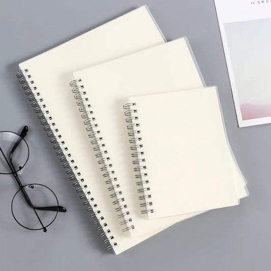 Cuaderno espiral tamaño A5, A6, B5, cuaderno de espiral con líneas y puntos, papel cuadriculado en blanco, diario, cuaderno de bocetos, material escolar, papelería.