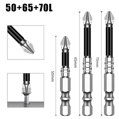 K5 Non-slip High Hardness Bit S2 Strong Magnetic 5A Black Non-slip Cross Head Electric Drill Electric Screwdriver Bit