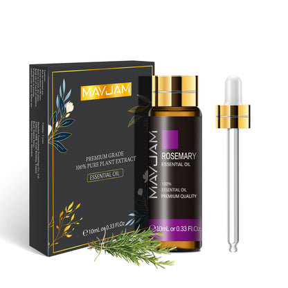 Aceite esencial difusor de aroma de lavanda, rosa, eucalipto, jazmín, vainilla, menta, sándalo, árbol de té y naranja, 10 ml.