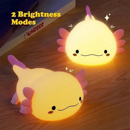 Soft Silicone Night Light - USB Rechargeable Touch Control 3-Level Dimmable Bedside Lamp for Nursery, Kids, Babies & Gift Decor