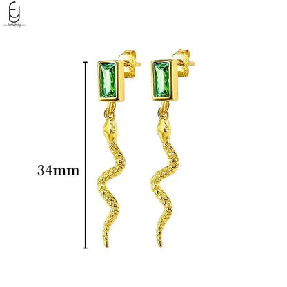 Pendientes de aro con forma de corazón y circonita verde en plata de ley 925 para mujer, delicados pendientes de botón, joyería de lujo, regalos.