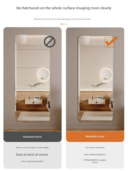 Adhesivo de pared de espejo suave, autoadhesivo, acrílico, de cuerpo entero, para el hogar, HD, adhesivo de espejo de cuerpo entero