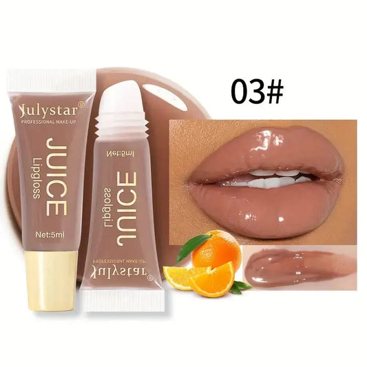 Bálsamo labial con aceite de gelatina transparente y acuoso, hidratante y suavizante, líneas de labios, brillo labial de gelatina, labios de vidrio con aroma a frutas.