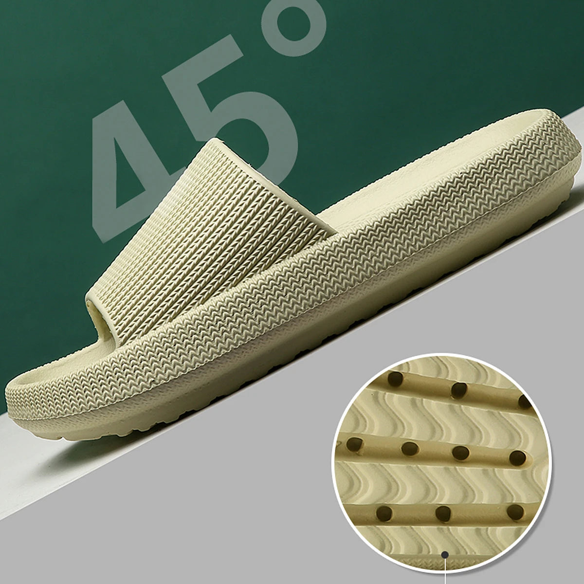 Zapatillas de verano para el hogar con suela blanda y antideslizantes Eva Simple para hombre