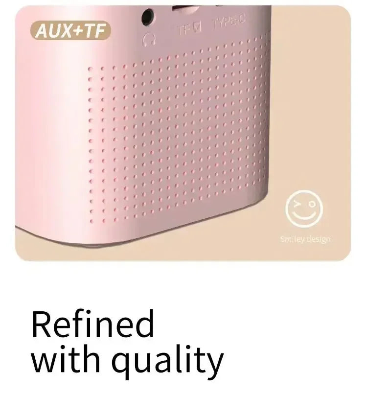 High Power Karaoke Bluetooth Speaker Portable 360 Stereo Surround Waterproof Wireless Subwoofer with Dual Microphone Boombox