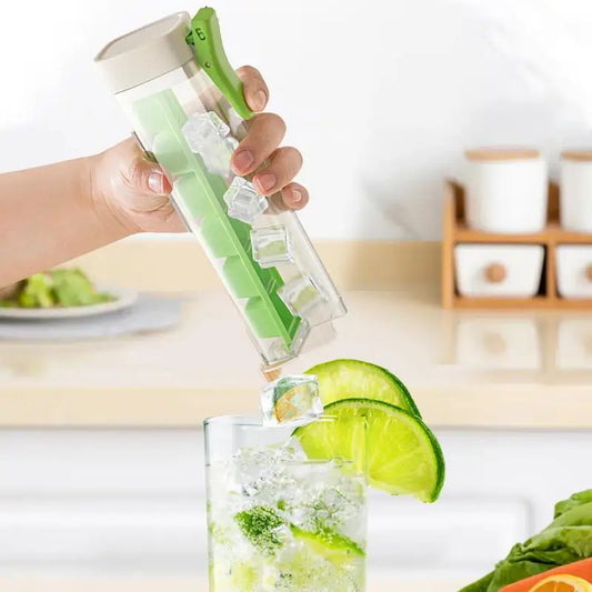Moldes para cubitos de hielo tipo prensa de 6 compartimentos, bandejas de hielo para congelador, molde cuadrado para cubitos de hielo con compartimentos, bandejas de hielo con tapas, máquina para hacer hielo