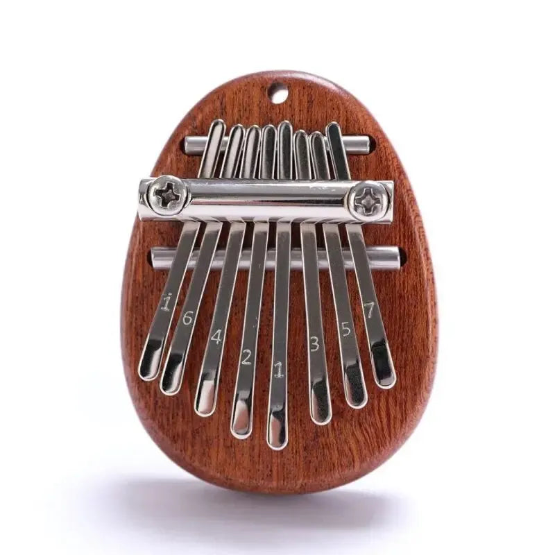 Mini Kalimba de madera de 8 teclas, de alta calidad, exquisito piano de pulgar, marimba musical, buen accesorio colgante, regalo