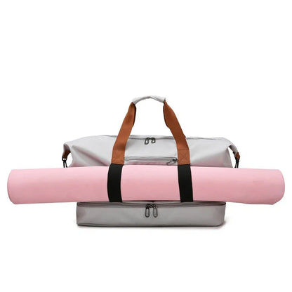 Bolsa de viaje para hombre y mujer, gran capacidad, equipaje de mano, separación de humedad y seco, bolsa deportiva para fitness, paquete de viaje de corta distancia.