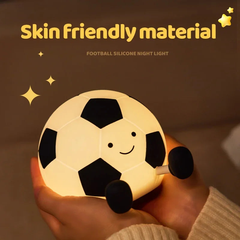 Soft Silicone Night Light - USB Rechargeable Touch Control 3-Level Dimmable Bedside Lamp for Nursery, Kids, Babies & Gift Decor