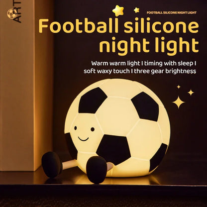 Soft Silicone Night Light - USB Rechargeable Touch Control 3-Level Dimmable Bedside Lamp for Nursery, Kids, Babies & Gift Decor