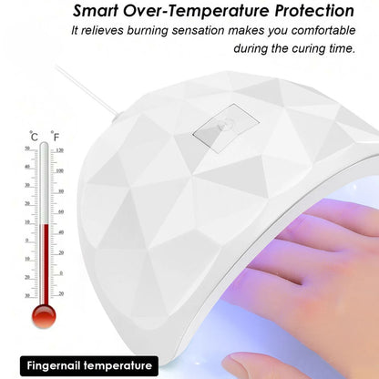 LINMANDA 54W UV Led Lamp Nail Dryer Curing Gel Nail Polish 18pcs Leds Lamp With USB Smart Timer Sun Light Nail Art Tools