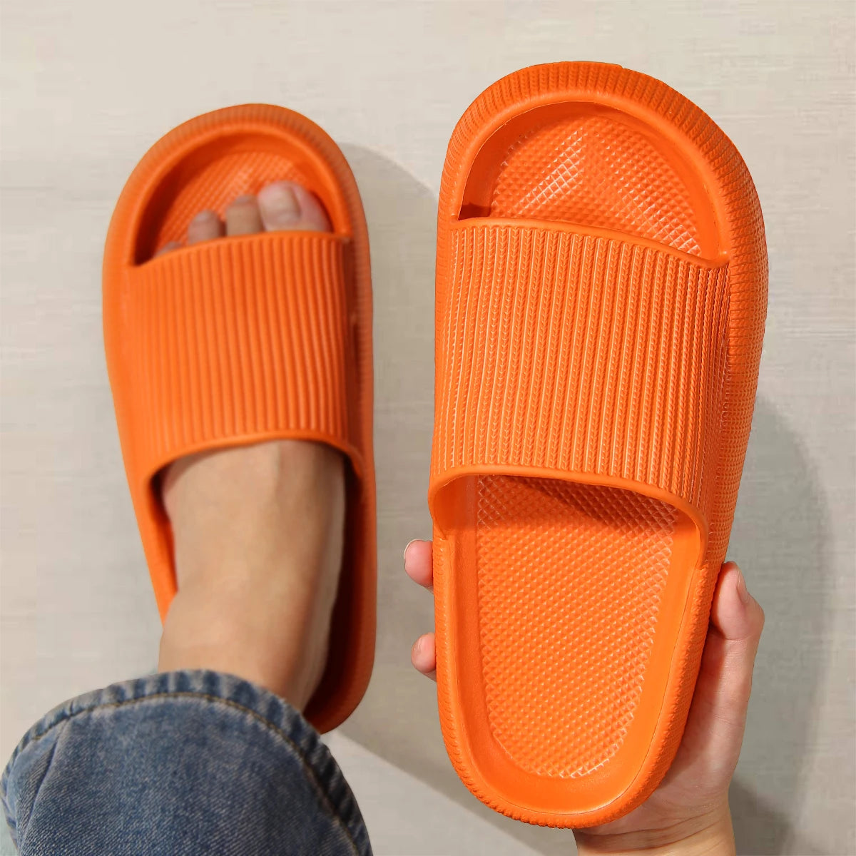 Zapatillas de verano para el hogar con suela blanda y antideslizantes Eva Simple para hombre