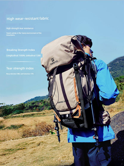 Mochila de senderismo Pathfinder 50L para exteriores, transpirable y resistente al desgaste