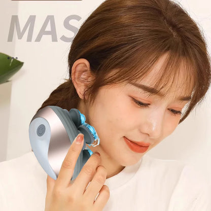 Electric Scalp Massager Hair Growth Portable Rechargeable Head Massage Stress Relax Waterproof Handheld Hair Scratcher Silicone