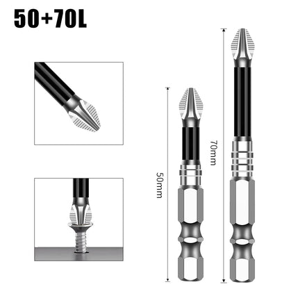 K5 Non-slip High Hardness Bit S2 Strong Magnetic 5A Black Non-slip Cross Head Electric Drill Electric Screwdriver Bit