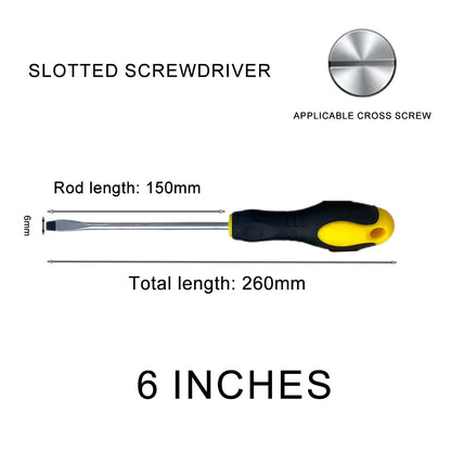 3/4/5/6/8 Inch Rubber-coated Anti-slip Handle Word Cross Strong Magnetic 45# Steel Screwdriver Screwdriver