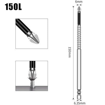 K5 Non-slip High Hardness Bit S2 Strong Magnetic 5A Black Non-slip Cross Head Electric Drill Electric Screwdriver Bit