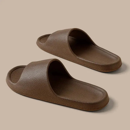 Zapatillas de moda para mujer, planas, ligeras, de EVA, para el baño, cómodas, para parejas, para interiores y ducha.