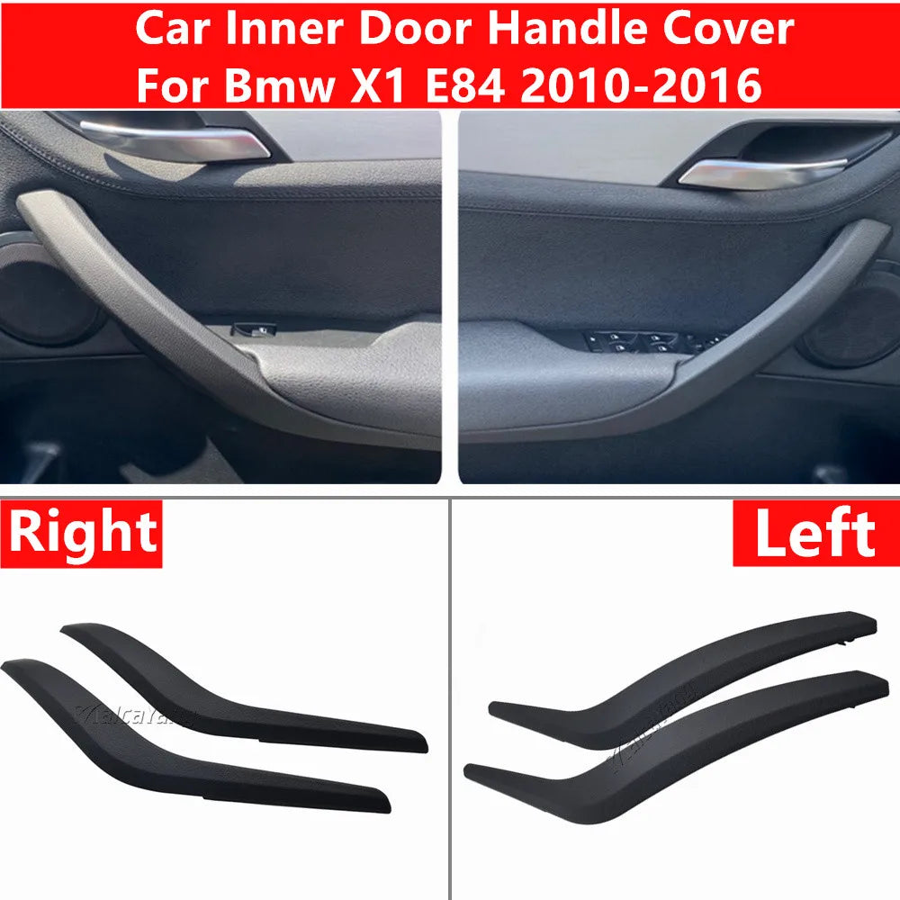 Juego de manijas interiores de coche, reposabrazos de puerta, panel embellecedor para BMW X1 E84 2010 2011 2012 2013 2014 2015 2016
