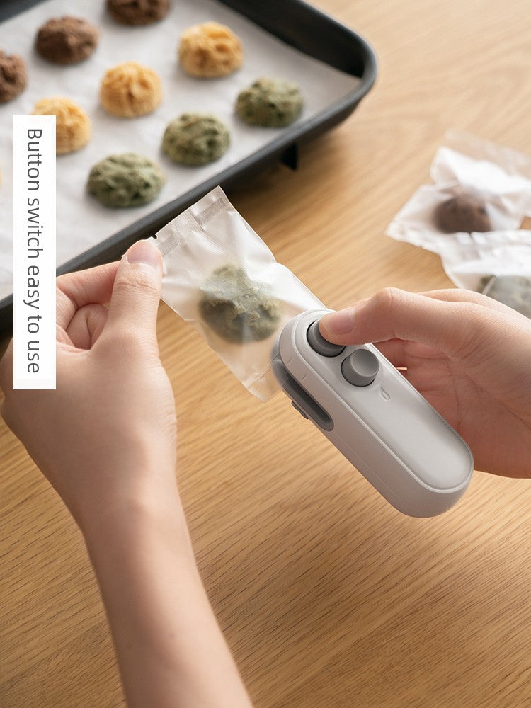 Máquina selladora de bolsas de plástico a presión manual para mini snacks
