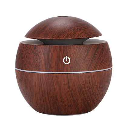 Humidificador eléctrico de aire con difusor de aroma, humidificador ultrasónico de madera con aceites esenciales, vaporizador frío para dormitorio.