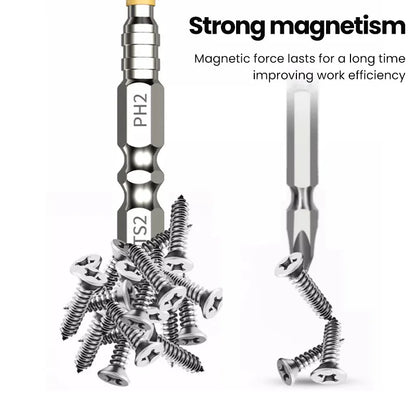 Non-slip PH2 Magnetic Batch Head Cross Screwdriver Hardness Drill Bit Screw Driver Hand Tools 25/50/65/70/90/150mm