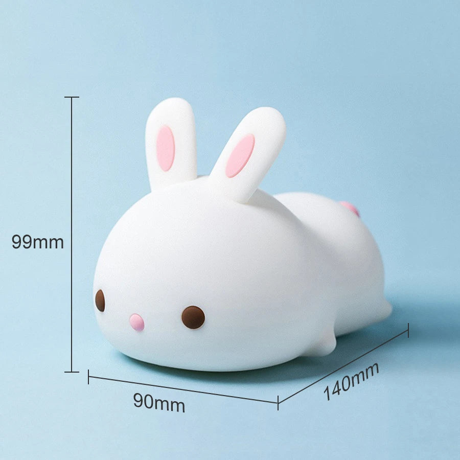 Axolotl Night Light for Kids 2 Brightness Silicone Nursery Sleeping Light Portable USB Rechargeable Bedside Lamp For Baby's Room