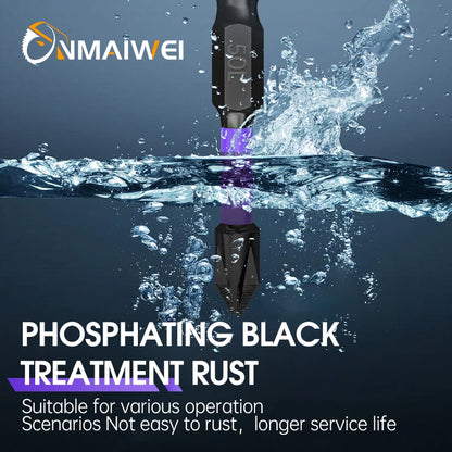 Non-Slip Impact Batch Head Strong Magnetic Cross High Torque Hardness Screw Waterproof Ph2 Screwdriver Bits Set
