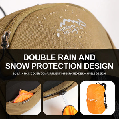 Mochila de montañismo de 35 litros para hombre y mujer, bolsa de deporte al aire libre, impermeable, para acampar, senderismo y lluvia.
