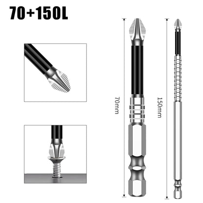 K5 Non-slip High Hardness Bit S2 Strong Magnetic 5A Black Non-slip Cross Head Electric Drill Electric Screwdriver Bit