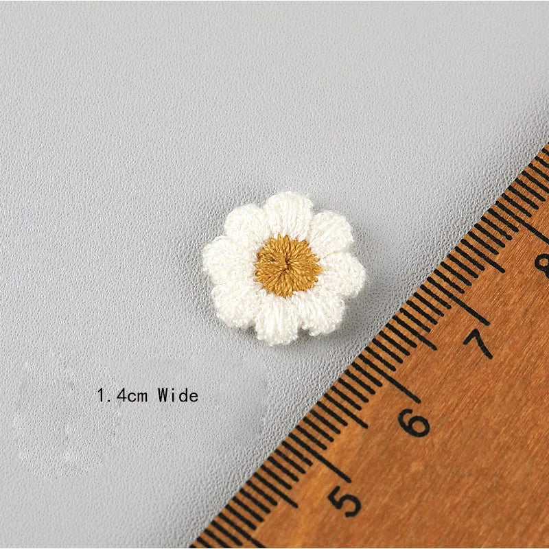 10Pcs White Daisy Flower Patches for Clothes Daisy Flower Patch Repair