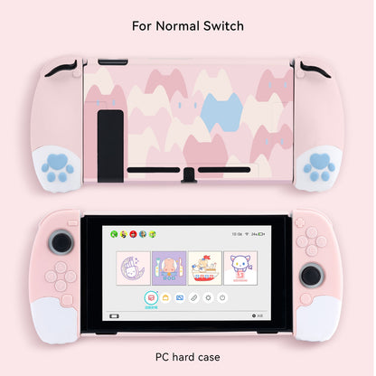GeekShare Nintendo Switch Shell Silicone Soft Shell 3D Cute Cat Claw Split JoyCon Protective Case For Nintend Switch Accessories