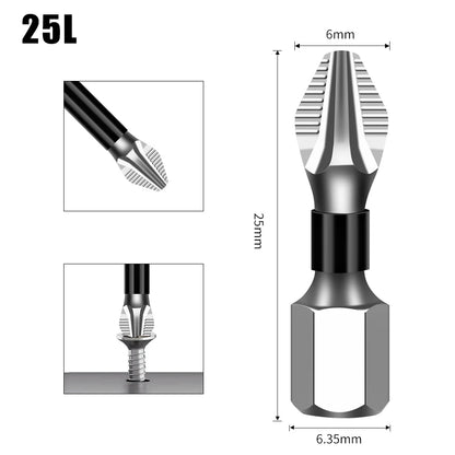 K5 Non-slip High Hardness Bit S2 Strong Magnetic 5A Black Non-slip Cross Head Electric Drill Electric Screwdriver Bit