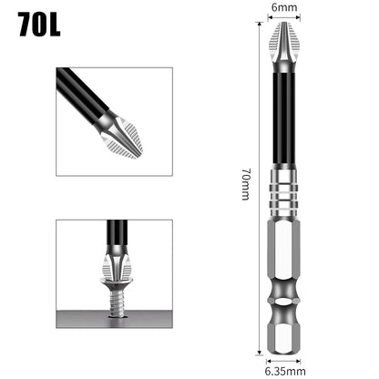 K5 Non-slip High Hardness Bit S2 Strong Magnetic 5A Black Non-slip Cross Head Electric Drill Electric Screwdriver Bit