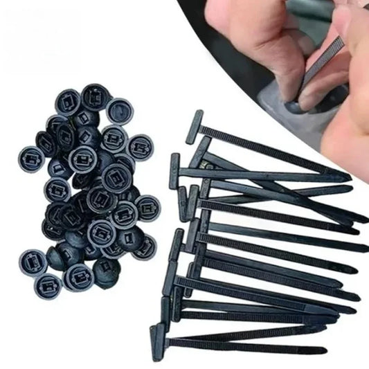 Durable Multi Purpose Nylon Cable Tie Buckle Universal Plastic Strap Clamp Tools for Home Office Workshop and Outdoor Use