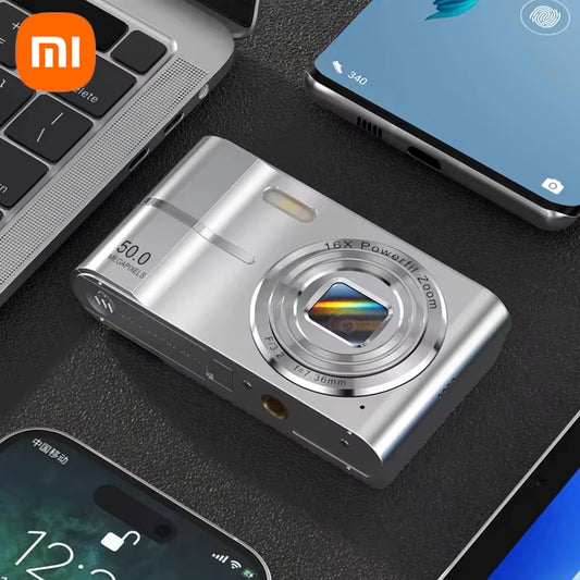 Xiaomi 5K Digital Camera 50MP Pixels 16X Powerfil Zoom Outdoor Anti-Shake Digital HD Video Camera Flash Video Recorder Gifts