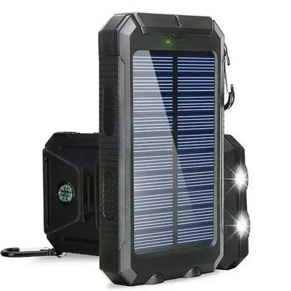 200000Mah Solar Power Bank Waterproof Large Capacity Powerbank Fast Charging External Battery with SOS for Iphone Samsung Xiaomi